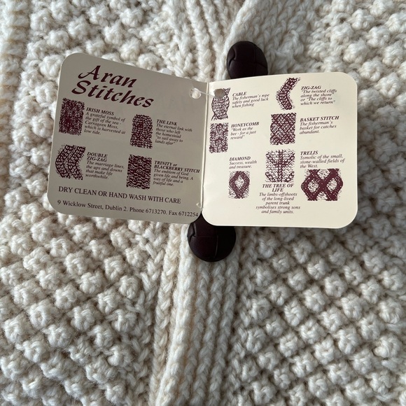 Cream Chunky Knit Cardigan Sweater - Picture 6 of 16